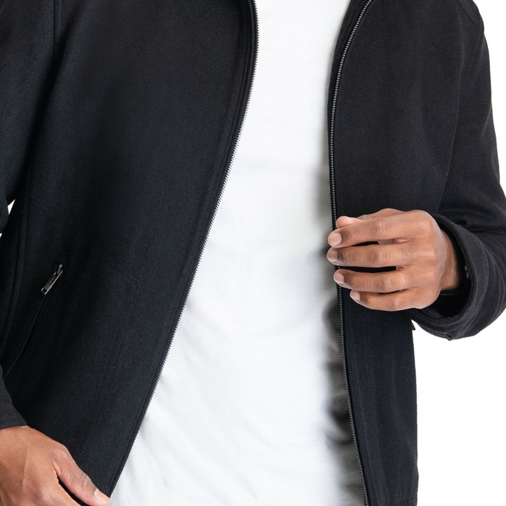 Michael Kors Men's Black Zip-Up Jacket New no tags size L
